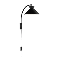 Luminaria de pared DIAL E27 IP20, negro 