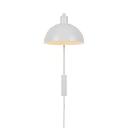 Luminaria de pared ELLEN 20 E14 IP20, blanco mate regulable