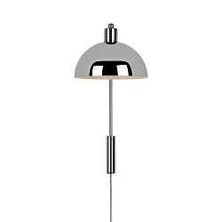 Luminaria de pared ELLEN 20 E14 IP20, cromo, brillante regulable