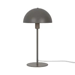 table lamp ELLEN 20 half round, with switch, with lamp socket E14 IP20, light brown, mat 