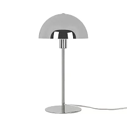 table lamp ELLEN 20 half round, with switch, with lamp socket E14 IP20, polished chrome 