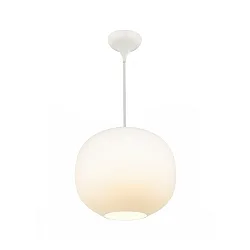 pendant luminaire NAVONE 30 E27 IP20, brushed brass, opal white 