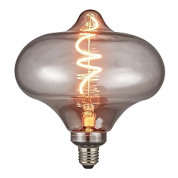 Bombilla filamento Globe DECO G186 LANTERN claro E27 4W 100lm 1700K 360° CRI 80 regulable claro, color humo regulable