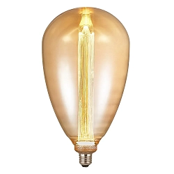 Bombilla filamento Globe DECO G173 RETRO claro E27 3,5W 210lm 3000K 360° CRI 80 regulable claro, dorado regulable