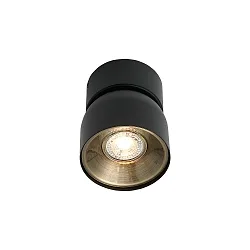 ceiling luminaire PITCHER GU10 IP20, black dimmable