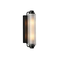 Luminaria de pared NIMAL E14 IP44, negro regulable