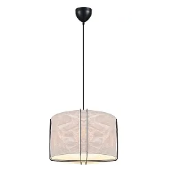pendant luminaire CARDINE 50 E27 IP20, black, white matt dimmable
