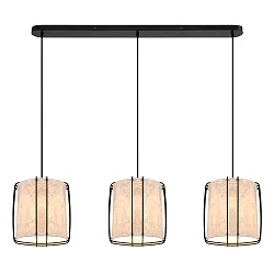 pendant luminaire CARDINE 3 flames E27 IP20, white matt dimmable