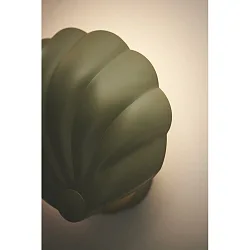 wall luminaire KONCHI with switch, with lamp socket E14 IP20, green, mat 