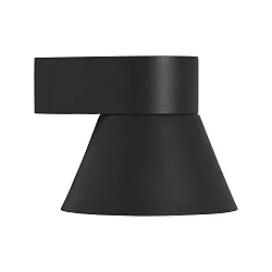 Luminaria de pared para exteriores KYKLOP CONE WL abajo, cónico, con portalámpara GU10 IP54, negro mate
