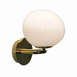 Luminaria de pared SHAPES E14 IP20, latón pulido 