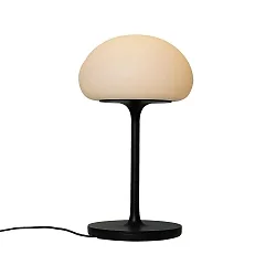 Lámpara de mesa a pilas SPONGE ON A STICK IP44, negro mate, blanco regulable
