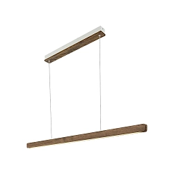 Luminaria colgante ILGAS IP20, café oscuro regulable