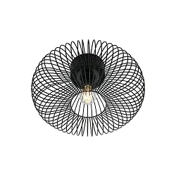 wall and ceiling luminaire BERONI E27 IP20, black dimmable
