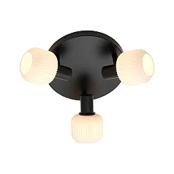 ceiling luminaire MILFORD MINI 3 flames E14 IP20, black dimmable