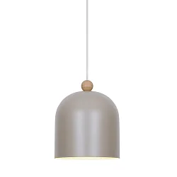 pendant luminaire GASTON E27 IP20, light brown dimmable
