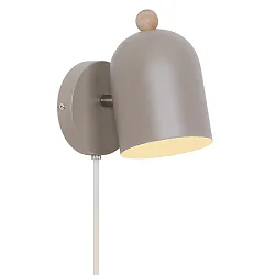 wall luminaire GASTON E27 IP20, light brown 