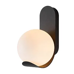 wall luminaire DALIUS E27 IP44, black dimmable