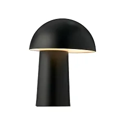 Lámpara de mesa a pilas FAYE IP20, negro regulable