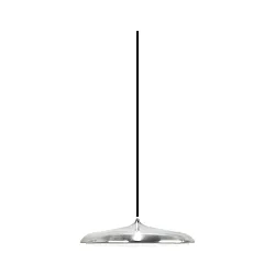 Luminaria colgante ARTIST 25 IP20, acero inoxidable regulable