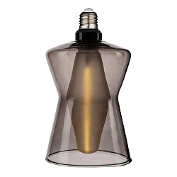 Filamento de alumbrado decorativo DECO CONE 15 claro E27 4,1W 320lm 2700K 360° CRI 80 regulable claro, color humo regulable