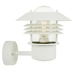 Luminaria de pared para exteriores VEJERS E27 IP54, blanco