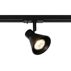 Foco monofásico EIK LINK GU10 IP20, negro regulable