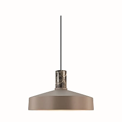 Luminaria colgante ELVAS E27 IP20, pardo regulable