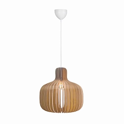 Luminaria colgante HAZO 43 E27 IP20, marrón regulable