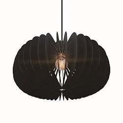 Luminaria colgante HAZO 65 E27 IP20, negro regulable