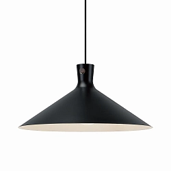 Luminaria colgante DORINA 45 E27 IP20, negro regulable
