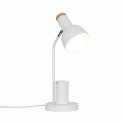 Luminaria de mesa DEVONE  E27 IP20, blanco 
