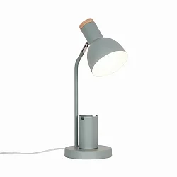 Luminaria de mesa DEVONE  E27 IP20, verde polvoriento 