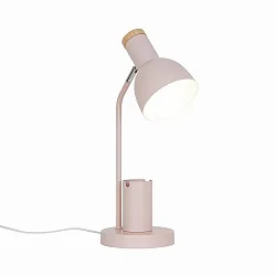 Luminaria de mesa DEVONE  E27 IP20, rosa empolvado 