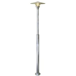Nordlux Outdoor luminaire VEJERS 2M Floor lamp, E27, IP54, galvanized, height adjustable