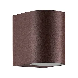 outdoor wall luminaire DION SINGLE GU10 IP44, rust dimmable