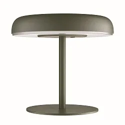 Lámpara solar de mesa ELMER SOLAR IP44, verde regulable