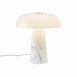 Luminaria de mesa GLOSSY MIN E14 IP20, blanco opalino, blanco 