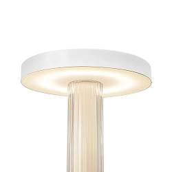 Lámpara de mesa a pilas TREZZI PORTABLE IP20, cromo, blanco regulable