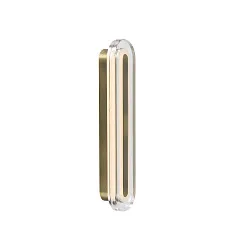 wall luminaire CAVARA IP44, brass dimmable