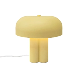 Luminaria de mesa SANDRO E27 IP20, amarillo 