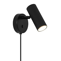 Luminaria de pared VICO giratorio, giratorio GU10 IP20, negro 