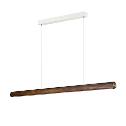 Luminaria colgante AKENO IP20, marrón regulable