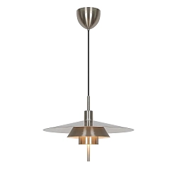 Luminaria colgante LATIKA E27 IP20, cromado mate regulable