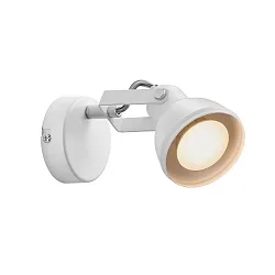 Luminaria de pared ASLAK de 1 llama, con interruptor, ajustable GU10 IP20, blanco tráfico 