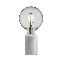 Nordlux Table lamp SIV 2, E27, marble, white