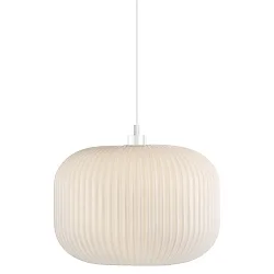 Luminaria colgante MILFORD 30 E27 IP20, blanco