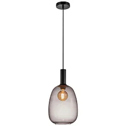 Luminaria colgante ALTON 23 E27 IP20, latón, negro regulable