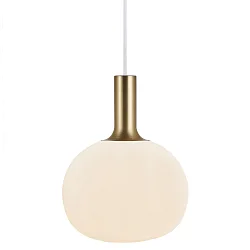 Luminaria colgante ALTON 25 E27 IP20, latón, negro regulable