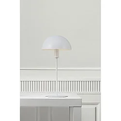 Luminaria de mesa ELLEN 20 semicircular, con interruptor, con portalámpara E14 IP20, blanco 